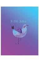 The Elite Sketchbook: : Wonderful gift, Large 8.5 X 11 Blank, white, Unlined, Freely to write, sketch, draw and paint on for all. Enjoy yourself by writing with 60 pages 