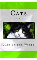 Cats: Cats of the World 150 page lined notebook