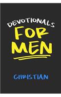 Devotionals For Men Christian: Blank Prayer Journal