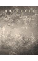Notebook: Wide Ruled - 8.5 x 11 Inches - 100 Pages - Gothic Gray