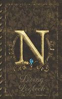 N Diving Logbook: Scuba Diving Log Book: Perfect size for Dive Bag. Monogram Initial Design