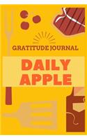Daily Apple Gratitude Journal: 107 Pages Gratitude Journal for Apple Lovers with Inspirational Quotes on each page. Ideal Gift for Girls, Boys, Family and Friends.