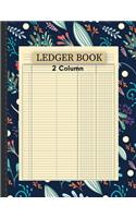 ledger book 2 column: 2 Column Ledger Record Book Account Journal Accounting Ledger Notebook Business Bookkeeping Home Office School 8.5x11 Inches 100 Pages