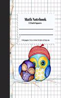 Math Notebook 1/2 Inch Squares: (Math Notebook)