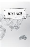 Saint Lucia: Ruled Travel Diary Notebook or Journey Journal - Lined Trip Pocketbook for Men and Women with Lines