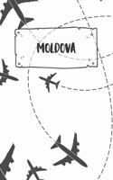 Moldova: Ruled Travel Diary Notebook or Journey Journal - Lined Trip Pocketbook for Men and Women with Lines