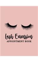 Lash Extension Appointment Book