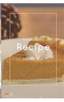 Thanksgiving Recipe Notebook