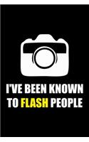 I've Been Known to Flash People: Photographer Gifts, Camera Paper Pad, Photographer Notebook, Photography Journal, Compendium Journal, Women With Cameras, Appreciation Notebook for 