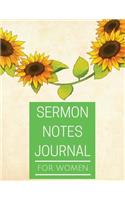 Sermon notes Journal for women: Sermon notes Journal for women With Calendar 2018-2019, Daily Sermon Guide for prayer, praise and scripture sermon Workbook: size 8.5x11 Inches Extr