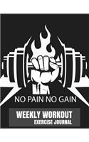 Weekly Workout Exercise Journal