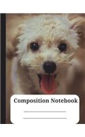 Composition Notebook: Toy Poodle Composition Notebook - Soft Cover - Over 200 pages - Alternating Rectangular Drawing Area - 6 Handwriting Lines