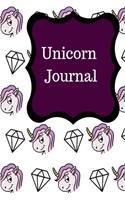 Unicorn Journal: 6x9 100 lined pages composition school notebook diary journal unicorn writing notebook