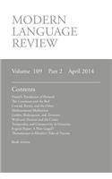 Modern Language Review (109