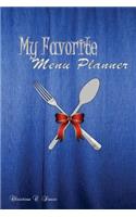 My favorite menu planner: 6x9 inch planner to prepare food menus by yourself