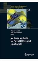 Meshfree Methods for Partial Differential Equations III