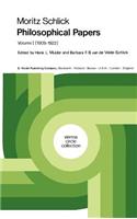 Moritz Schlick Philosophical Papers