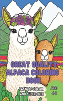 Great Quality Alpaca Coloring Book