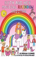 Ruth and her magical rainbow unicorn.
