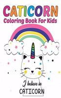 Caticorn Coloring Book For Kids