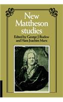 New Mattheson Studies