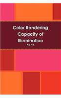 Color Rendering Capacity of Illumination