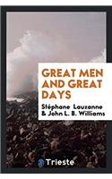 Great men and great days