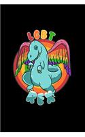 Lgbt Rex: Dot Grid Journal - LGBT Rex Funny Rainbow Flag Dinosaur Gay Pride Gift - Black Dotted Diary, Planner, Gratitude, Writing, Travel, Goal, Bullet Noteb