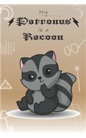 My Patronus Is A Racoon: Cute Racoon Lovers Journal / Notebook / Diary / Birthday Gift (6x9 - 110 Blank Lined Pages)