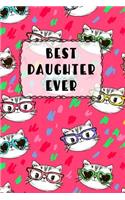 Best Daughter Ever: Cute Cat Themed Guided Journal from Mother to Daughter