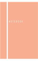Notebook: Classic Orange Blank Lined Journal Notebook (6 x9 inches) - 110 Pages(24 Classic)