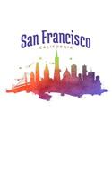 San Francisco California: 6x9 Graph Paper Notebook, 120 pages