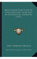 Multilinear Functions of Direction and Their Uses in Differential Geometry (1921)