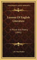 Lessons Of English Literature