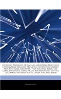 Articles on Geologic Provinces of Canada, Including