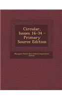 Circular, Issues 16-34 - Primary Source Edition