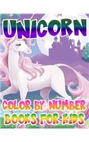 Unicorn Color By Number Books For Kids
