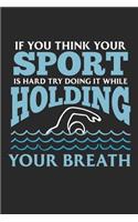 If you think your sport is hard try doing it while holding your breath