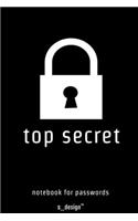 Notebook for Passwords: awesome sexy handy Note Book for Internet Passwords [120 blank lined ruled pages]