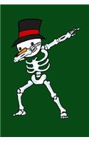 Dabbing Skeleton With Snowman Head
