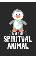 Meet my spiritual animal penguin: Calendar, weekly planner, diary, notebook, book 105 pages in softcover. One week on one double page. For all appointments, notes and tasks that you 