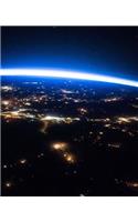 Space View Earth Horizon Science School Composition Book 130 Pages