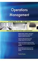 Operations Management A Complete Guide - 2020 Edition