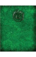 Monogram "g" Sketchbook: Sketch Pad Notebook(7 Monogram Verdant 150 Sketch)
