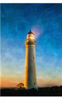 Nightfall at the Lighthouse - Blank Notebook: 101 Pages, 6 x 9 Journal, Soft Cover