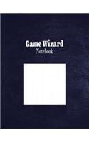 Game Wizard Notebook: 1/2" Dot Grid Graph Paper Rule