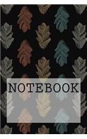 Notebook: Three Leaves in Green, Rydal Water, Lake District. Plain (6: Plain Paper Notebook