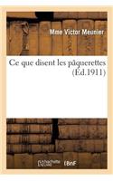 Ce Que Disent Les Pâquerettes