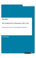 Schlacht bei Chaironeia 338 v. Chr.