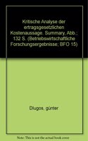 Kritische Analyse Der Ertragsgesetzlichen Kostenaussage